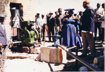 The borehole and pumping equipment